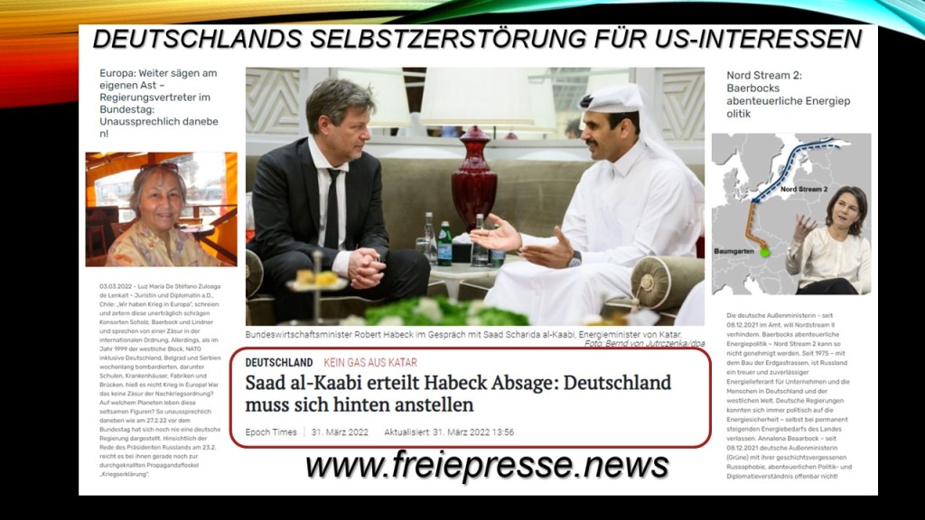 Die Selbstzerstörung Deutschlands für US-Interessen