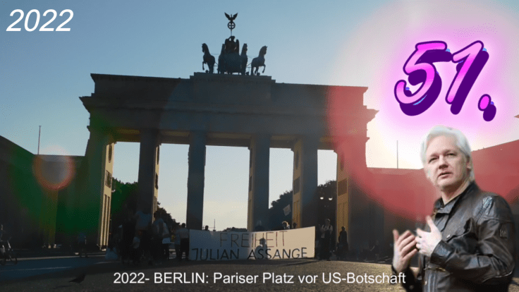 51. Geburtstag Julian Assange in Berlin