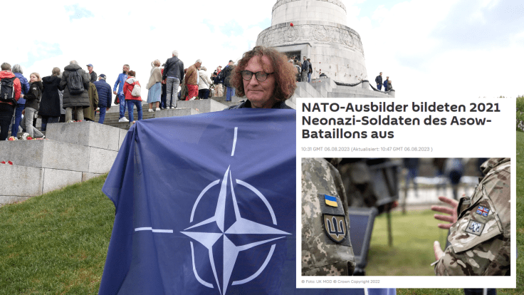 08. Mai Anhänger von Bendera-Nazis zum Tag des Sieges in Berlin