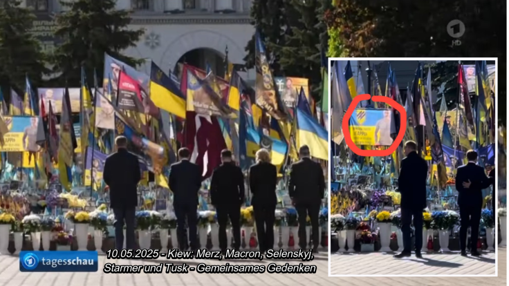 Merz, Macron, Tusk und Starmer in Kiew
Gemeinsames Gedenken am Maidan