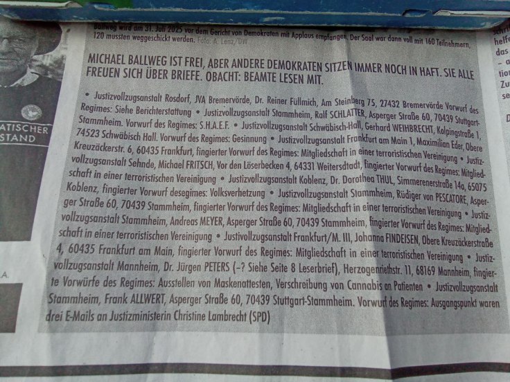 Verfolgte Kritiker des BRD-Regimes